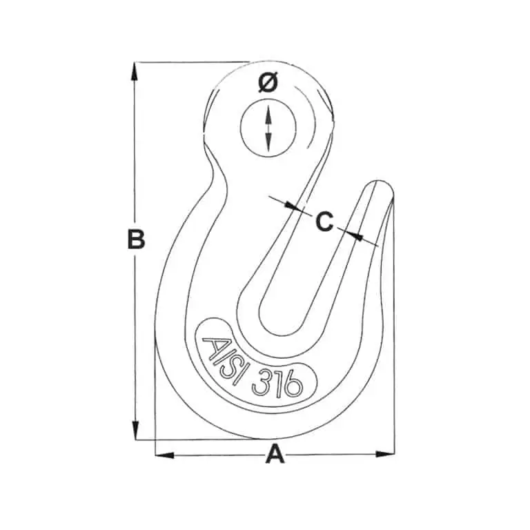 Chain Hook Stainless Steel - Image