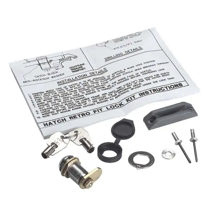 Lewmar Hatch Lock And Key Kit - Image