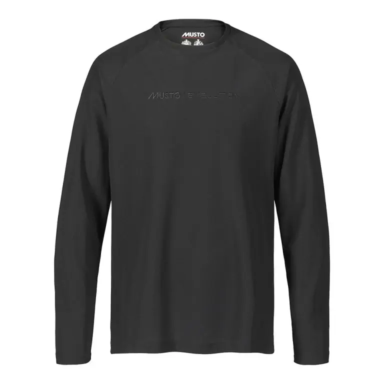 Musto Evolution Newport OSM EDYE Long Sleeve T-Shirt - Black