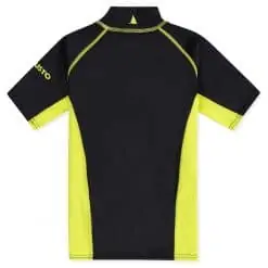 Musto Youth Championship Sunblock Short Sleeve Rash Guard - Black