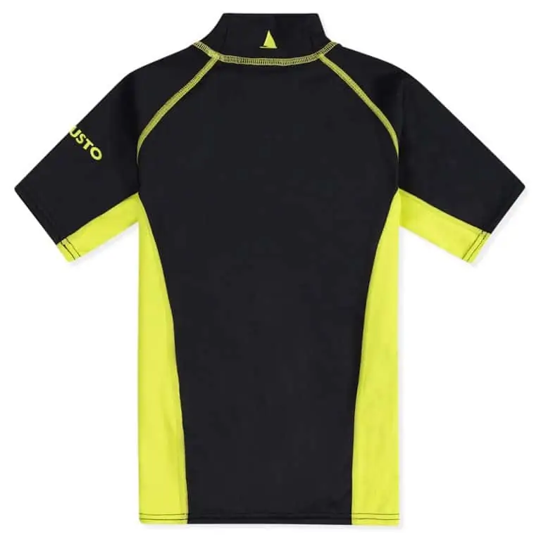 Musto Youth Championship Sunblock Short Sleeve Rash Guard - Black