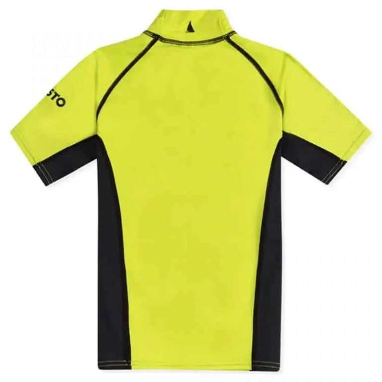 Musto Youth Championship Sunblock Short Sleeve Rash Guard - Sulphur Spring