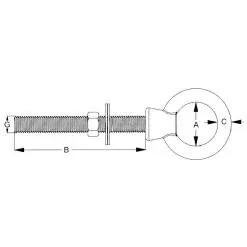 Proboat Eye Bolt Commercial - Stainless Steel - Image