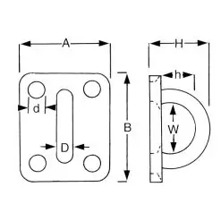 Proboat Square Eye Plate - Image