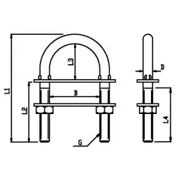 Proboat U Bolt Stainless Steel - Image