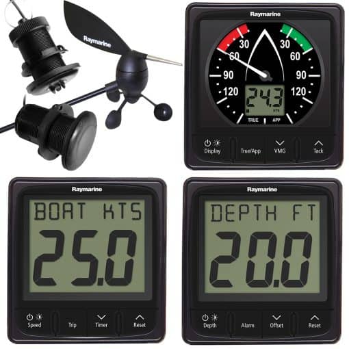 Raymarine i50 and i60 Pack Speed, Depth and Wind - Free UK Delivery ...