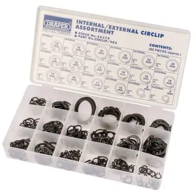 Draper Internal And External Circlip Assortment - Image