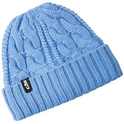 Gill Cable Knit Beanie - Light Blue
