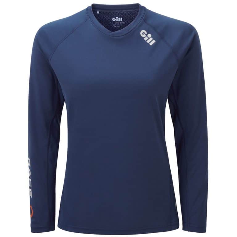 Gill Race Long Sleeve T-Shirt Womens - Dark Blue