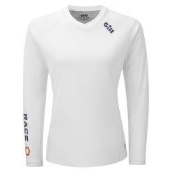 Gill Race Long Sleeve T-Shirt Womens - White
