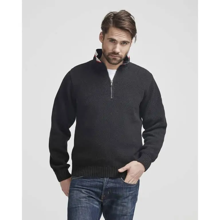 Holebrook Classic Windproof Sweater - Black Melange