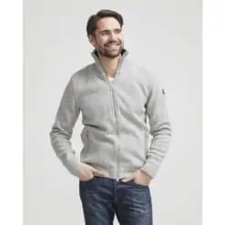 Holebrook Mans Zip WP Windproof Sweater - Grey Melange