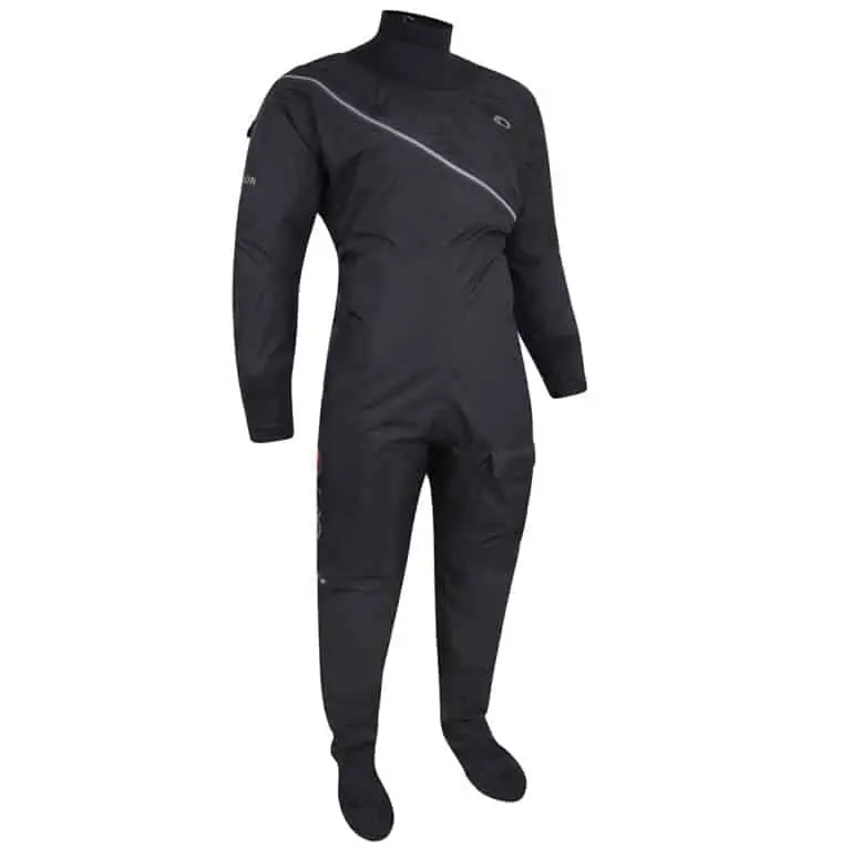 Typhoon Beadnell Ezeedon 2.0 Drysuit with Free Fleece Undersuit - Black / Grey