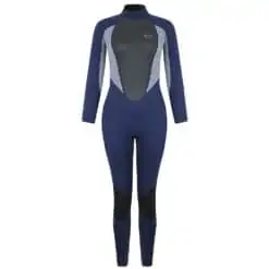 Typhoon Storm3 Full Wetsuit For Women Back Zip - Navy / Grey Marl