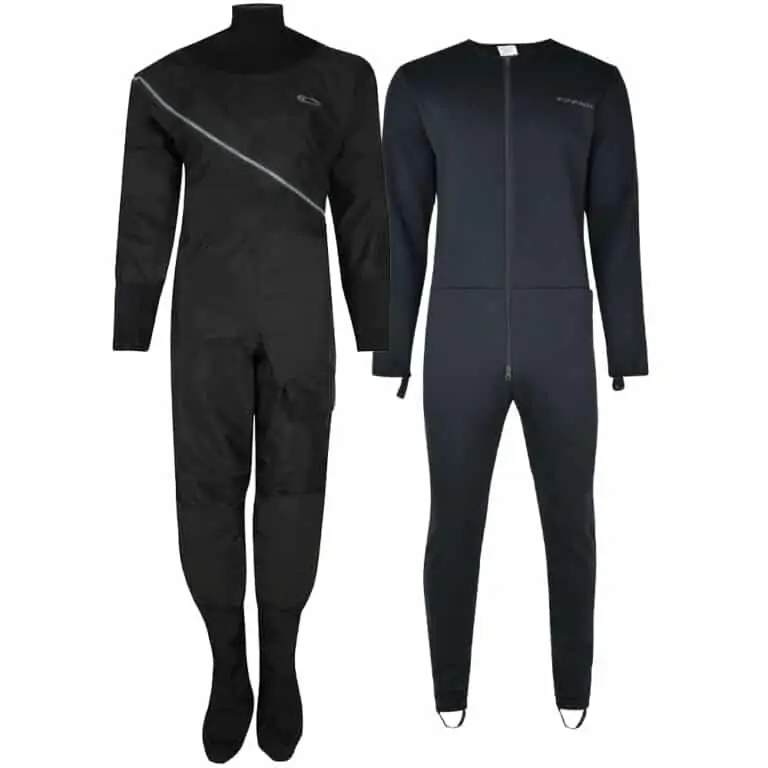 Typhoon Beadnell Ezeedon Drysuit For Women with Free Fleece Undersuit - Black / Grey