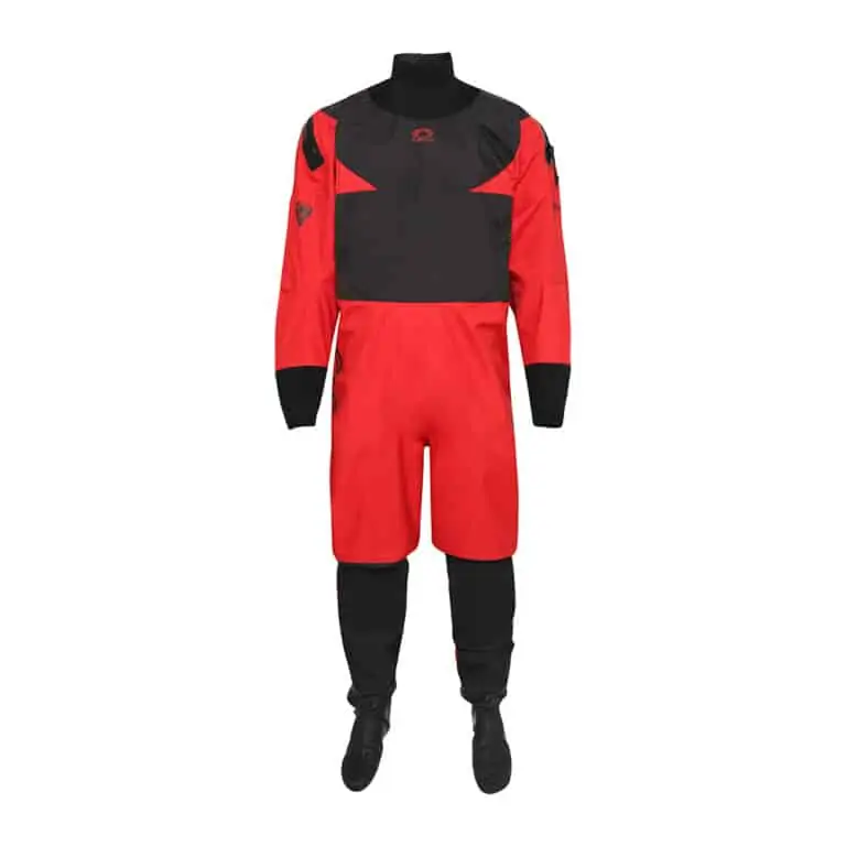 Typhoon Hypercurve 4 Drysuit with Free Fleece Undersuit - Red / Black