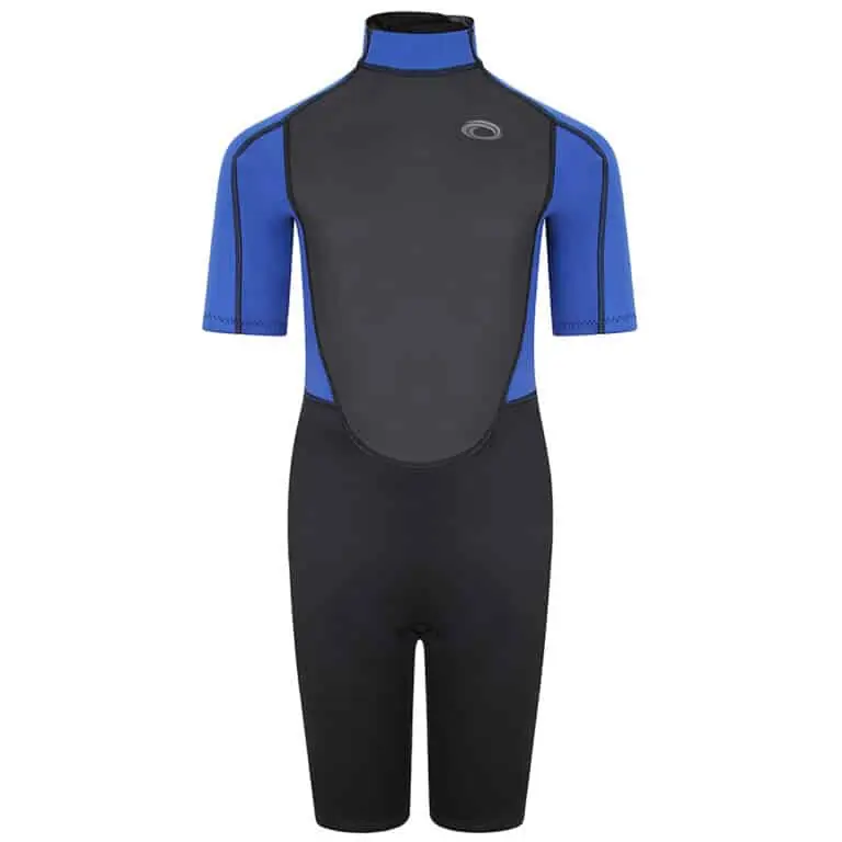 Typhoon Storm3 Shorty Wetsuit For Youth - Black / Nite Blue