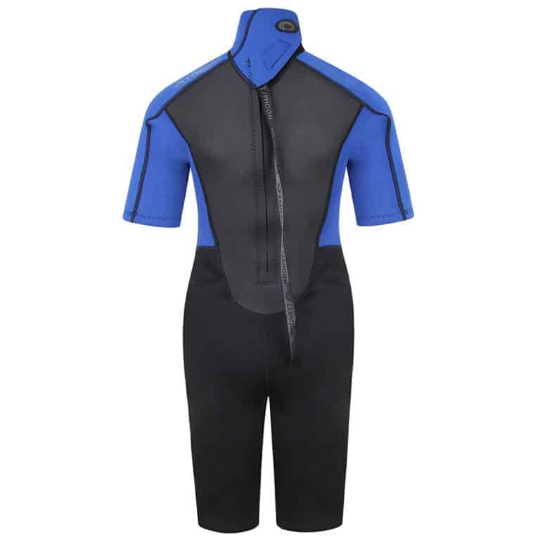 Typhoon Storm3 Shorty Wetsuit For Youth - Black / Nite Blue