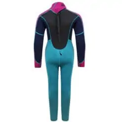 Typhoon Storm3 Wetsuit For Youth - Aqua / Fuchsia / Navy