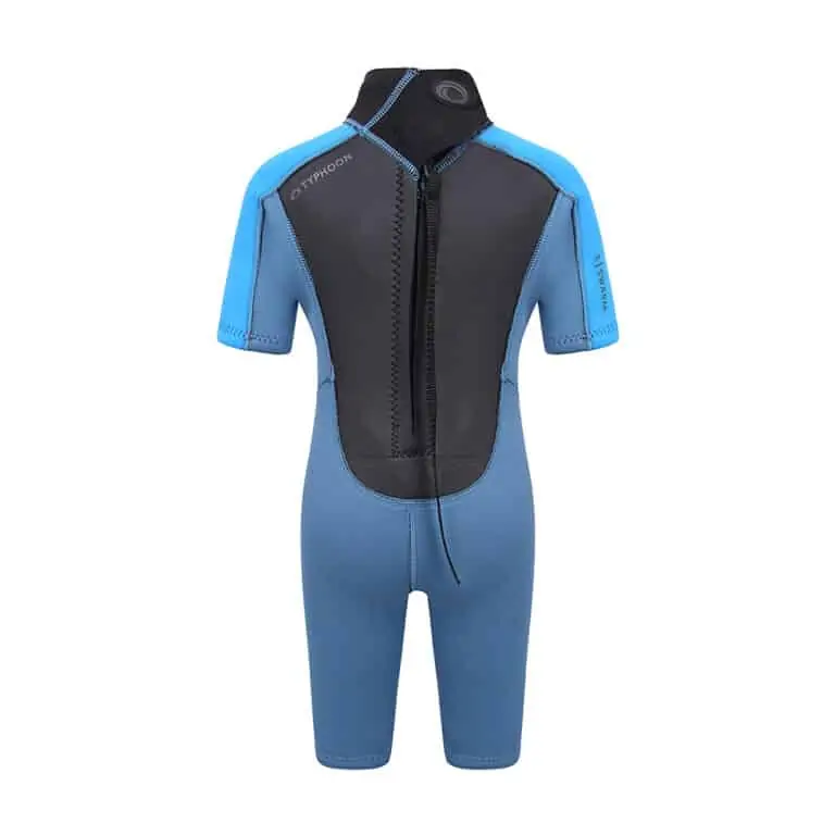 Typhoon Swarm3 Shorty Wetsuit For Infants - Blue Steel / Blue