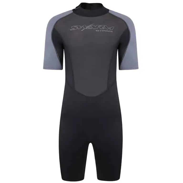 Typhoon Swarm3 Shorty Wetsuit For Men - Black / Graphite