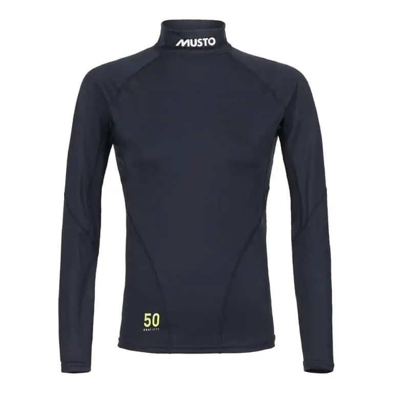 Musto Championship Long Sleeve Rash Guard for Women - Black