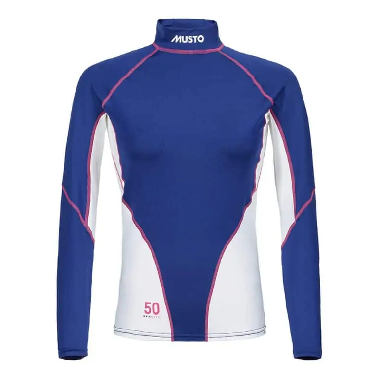 Musto Championship Long Sleeve Rash Guard for Women - Sodalite Blue