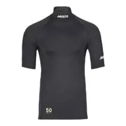 Musto Championship Short Sleeve Rash Guard - Black