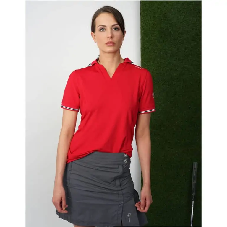 Pelle Womens Momentum Polo - Race Red