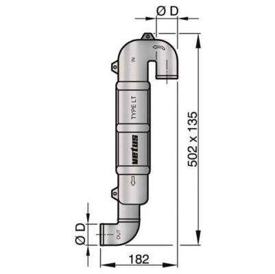 Vetus Exhaust Gooseneck - Image