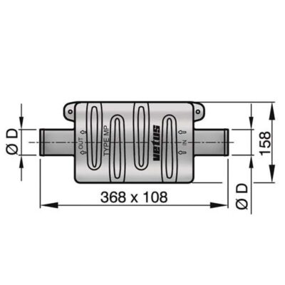 Vetus Exhaust Muffler - Image