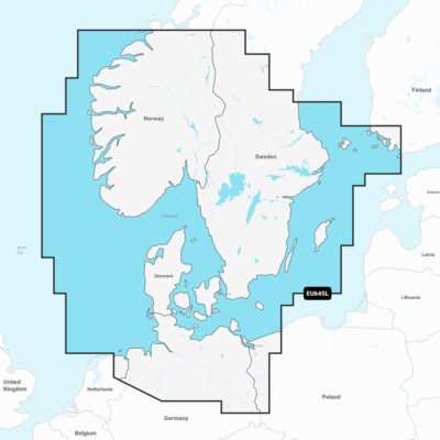 Garmin Navionics+ Large Charts (Compatible Garmin Plotters Only) - EU645L Skagerrak & Kattegat