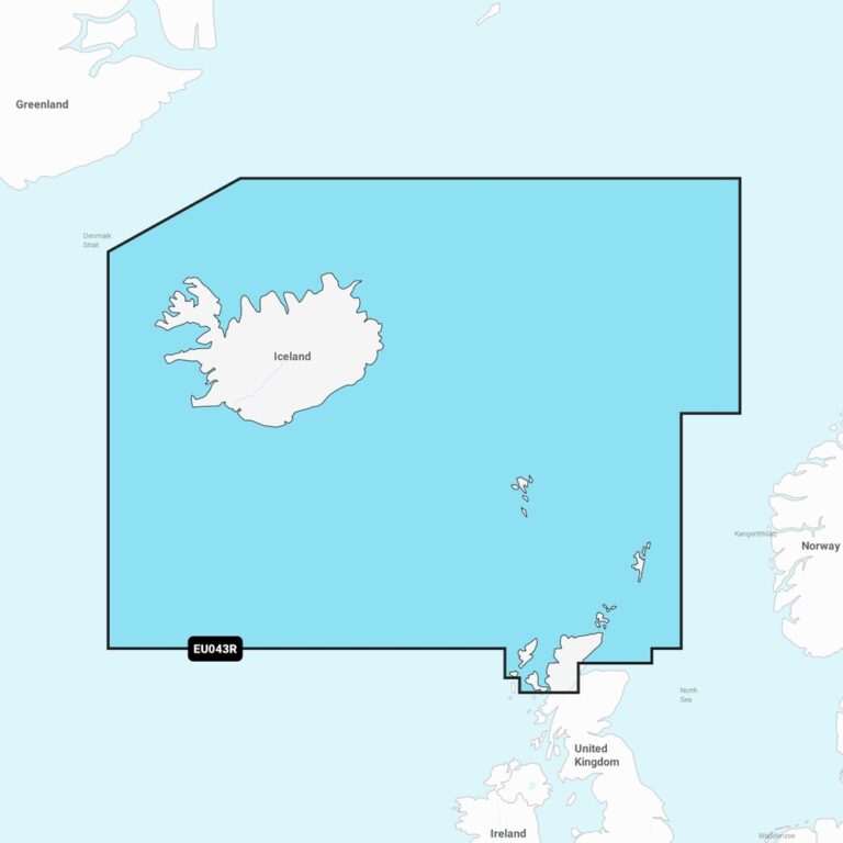 Garmin Navionics Vision+ Regular Charts (Compatible Garmin Plotters Only) - EU043R Iceland to Orkney