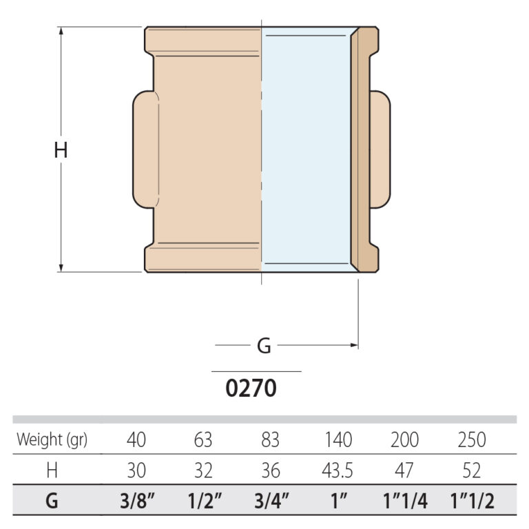 Guidi Brass Equal Socket Female - Image