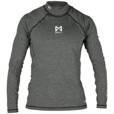 Magic Marine Cube Long Sleeve Rash Vest - Black