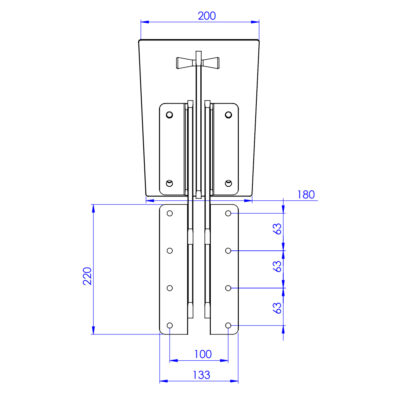 Trem Outboard Motor Bracket - Image