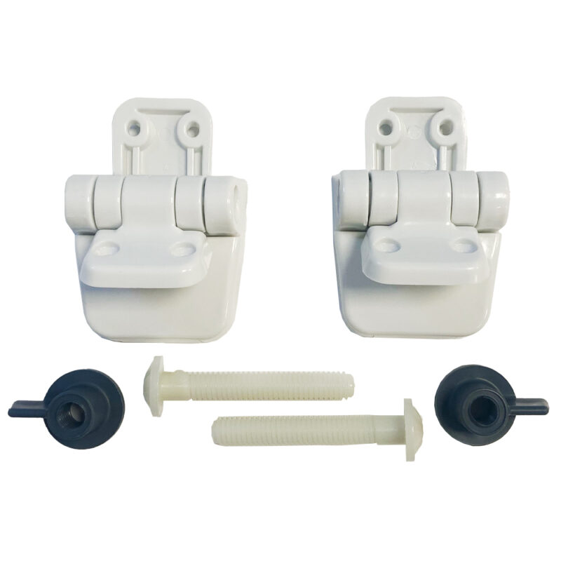 Jabsco Hinge set for Regular Bowl toilet for wooden seat Marine