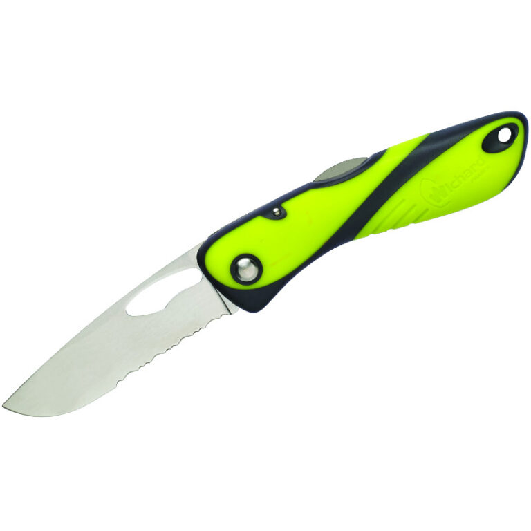 Wichard Offshore Knife Single Blade - Fluorescent/Black