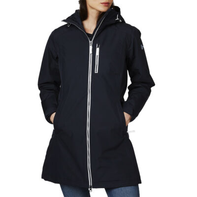 Helly Hansen Long Belfast Winter Jacket For Women - Navy
