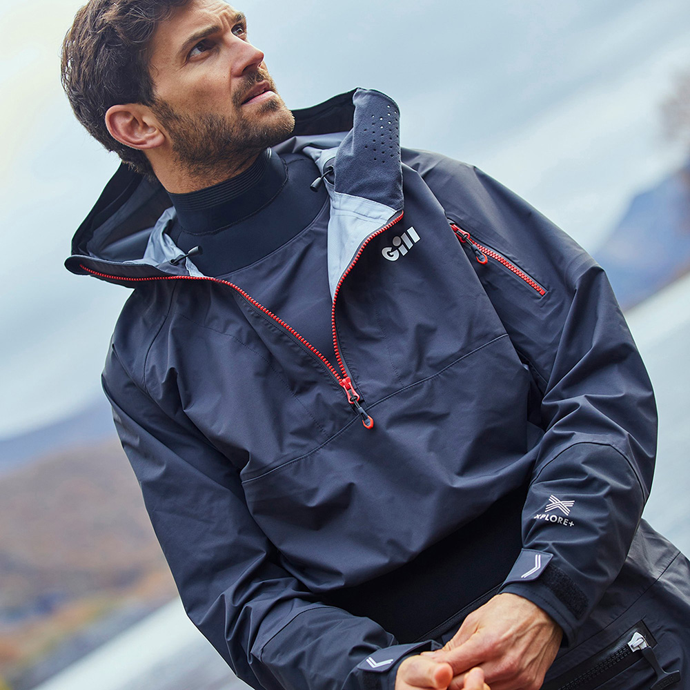 Gill Verso Lite Smock V102S – Giacca Impermeabile Nautica Uomo, Blu Marino, Taglia M