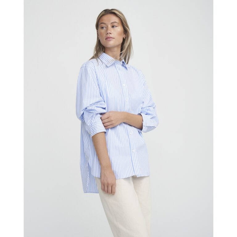 Holebrook Sample Amalia Shirt Ladies - Light Blue/White - Small - Image