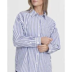 Holebrook Sample Amalia Shirt Ladies - White/Navy - Small - Image
