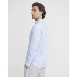 Holebrook Sample Dag Collarless Shirt Men's - Blue/White - Medium - Image