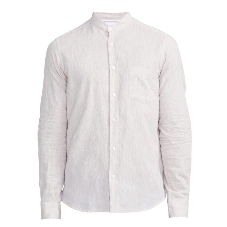 Holebrook Sample Dag Collarless Shirt Men's - Sand - Medium - Image