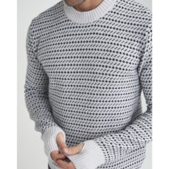 Holebrook Sample Mats Crew Men's - Marble Grey/Navy - Medium - Image