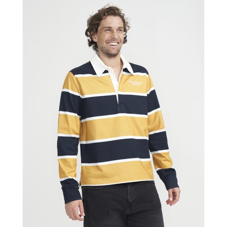 Holebrook Sample Reso Rugger Men's - Mustard/Navy - Medium - Image