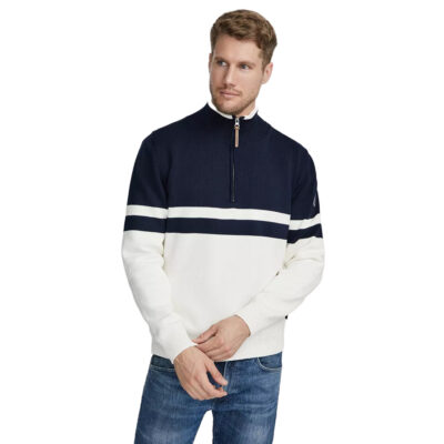 Holebrook Samuel T-neck WP - Off White/Navy