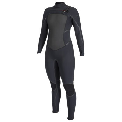 O'Neill Women's Psycho Tech 5/4+ Chest Zip Full Wetsuit - Black