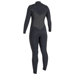 O'Neill Women's Psycho Tech 5/4+ Chest Zip Full Wetsuit - Black