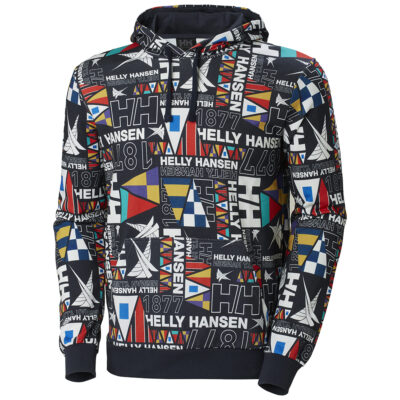 Helly Hansen Newport Hoodie - Navy Burgee Aop
